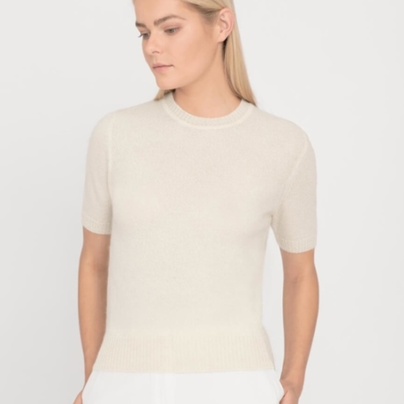 Cuyana Sweaters - Cuyana Mohair Tee Sweater
